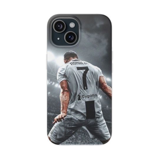 Cristiano Ronaldo iPhone Case, Football Gift for Soccer Fans and Boys