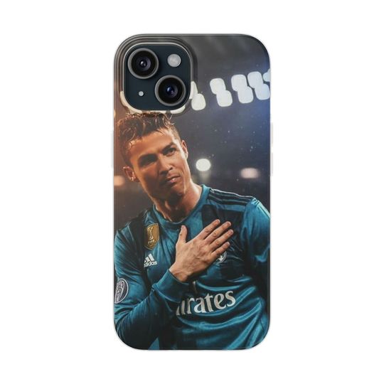 Cristiano Ronaldo iPhone Case, Football Gift for Soccer Fans and Boys