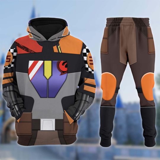 Sabine Wren Costumes Shirt, Mandalorian 3D, Sabine Wren Star Wars Tracksuit, Starwars Halloween Costume Cosplay Shirt