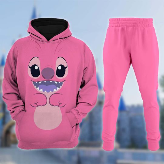 Angel 3D Adult T-shirt Hoodie, Lilo And Stitch Cosplay Costume Hoodie, Angel Lilo & Stitch Halloween Costume Shirt, Cartoon Movie Hoodie