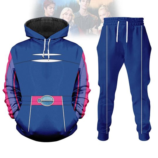 Disney Zombies 4 Costume Hoodie, Addison Cosplay Joggers, Zombies 4 Dawn of the Vampires Tracksuit, Disney Halloween Cosplay Joggers