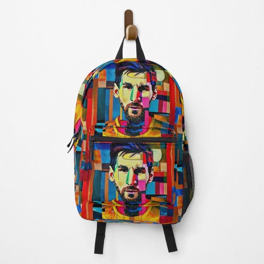 art grafic of Messi Backpack, Gift for Fan