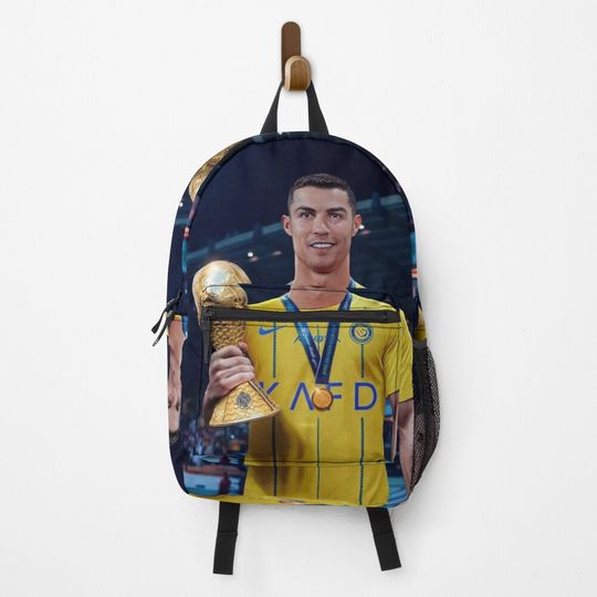 Cristiano Ronaldo Cabra Al Nassr Portugal Champion Backpack, Gift for Fan