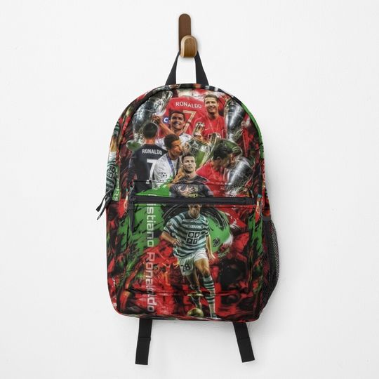 Cristiano Ronaldo Art Posters Backpack, Gift for Fan