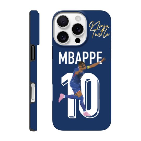 Kylian Mbappé iPhone Case for Soccer Fans and Football Lovers in France