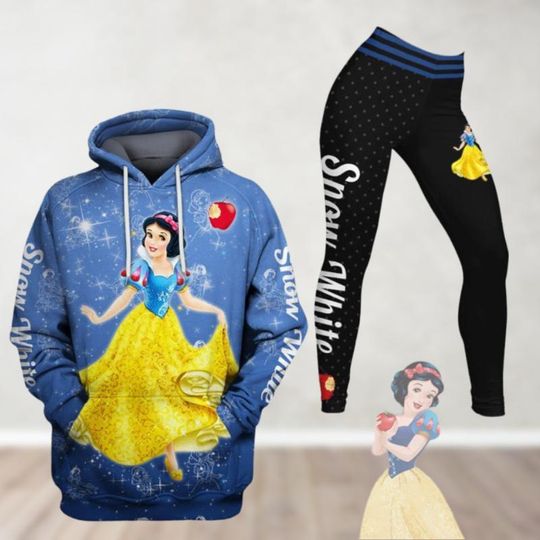 Snow White Hoodie And Leggings, Disney Princess Hoodie, Snow White Cartoon Shirt, Disneyworld Shirt, Disneyland Shirt, Magic Kingdom