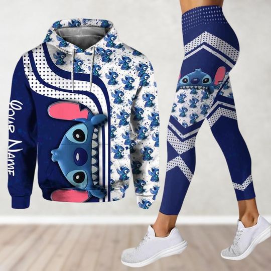 Custom Stitch Hoodie And Leggings, Ohana Means Family Shirt, Disney Lilo And Stitch Hoodie, Disneyworld Cartoon Hoodie For Men Women