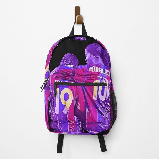 ronaldinho and messi - goat Backpack, Gift for Fan