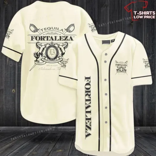 Fortaleza Tequila Beige Baseball Jersey