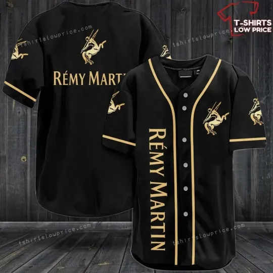 Remy Martin Black Baseball Jersey