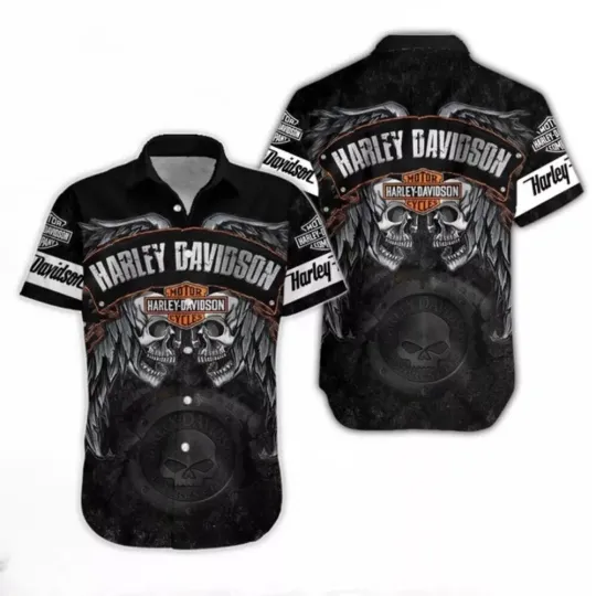Harley Motorcylce Davidsons hawaiian shirt