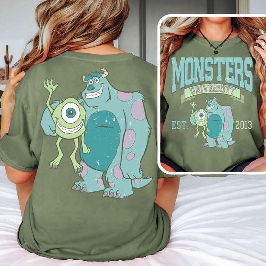 Retro Monsters University Shirt, Vintage Monsters Inc Tee