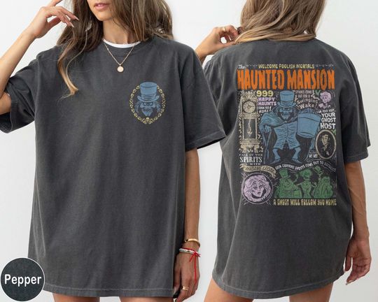 Vintage Haunted Mansion Two-Sided Shirt, Haunted Mansion 1969 Shirt