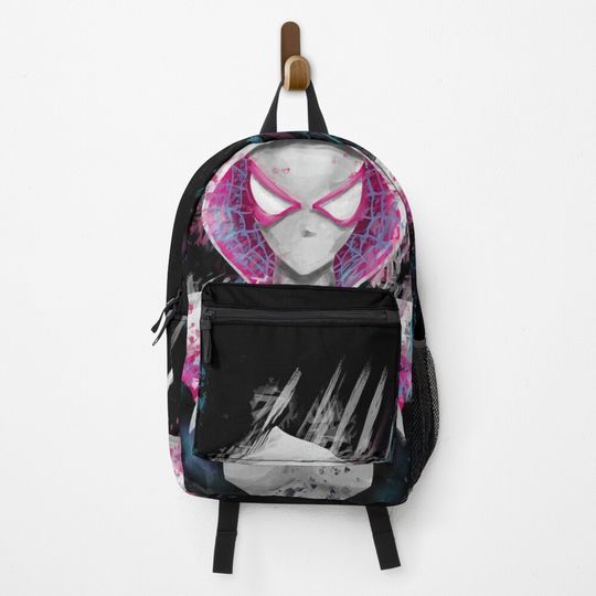 Gwen BLACK Backpack, Back To School Bag, Spidey Gift for Kids
