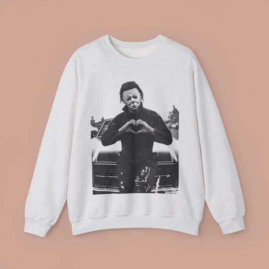 Michael Myers Vintage Sweatshirt. Distressed Retro Horror Shirt. Halloween Gifts. Horror Gift. Funny Horror Jumper. Halloween Gift.