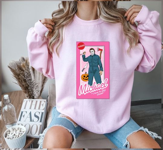 Michael Myers Doll, Comfort Color, Halloween Sweatshirt, Fall Shirt, Horror Movie