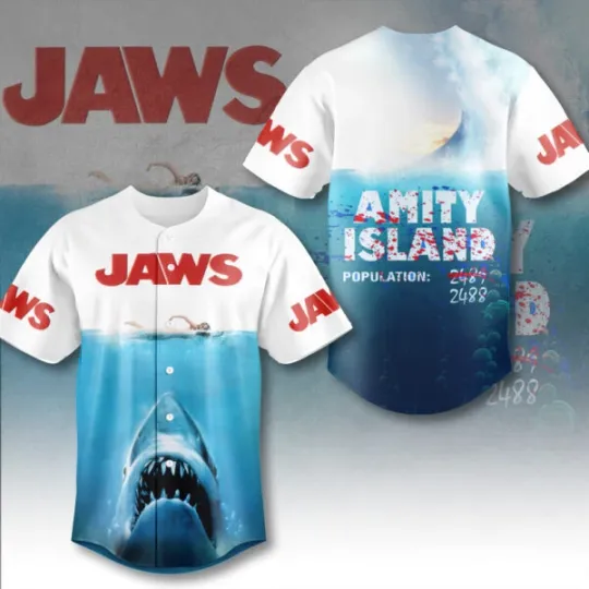 Jaws 50th Anniversary 1975-2025 Baseball Jersey