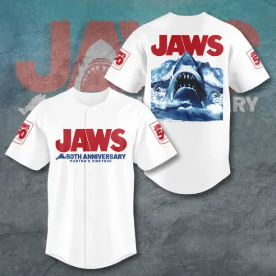 Jaws 50th Anniversary 1975-2025 Baseball Jersey