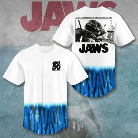 Jaws 50th Anniversary 1975-2025 Baseball Jersey