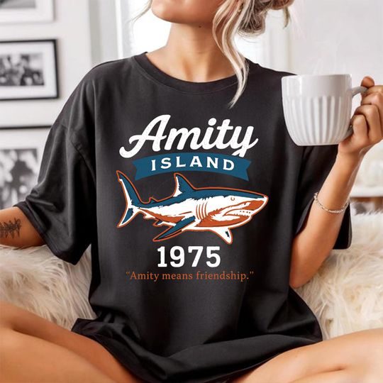 Jaws 50th Anniversary 1975-2025 T-Shirt, Jaws Anniversary Gifts For Fan, Retro Movie Fans