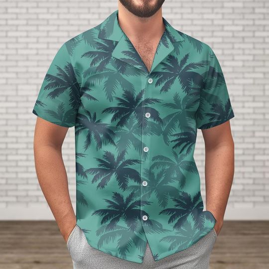 Tommy Vercetti Hawaiian Shirt, Palm Tree Shirt, Summer Gift, Game Character Button Shirt, Gaming Hawaii Shirt, Aloha Vacation Shirt