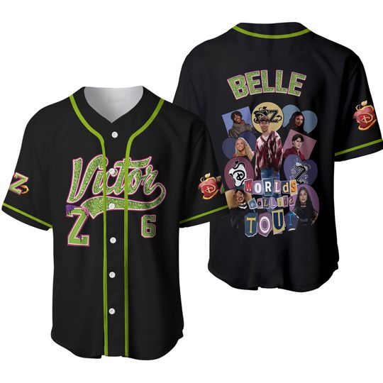 Descendants Zombies Worlds Collide Tour Jersey, Disney Zombies 4 Characters Shirt, Disney Zombies Poster 2025 Jersey, Zombies Victor Jersey