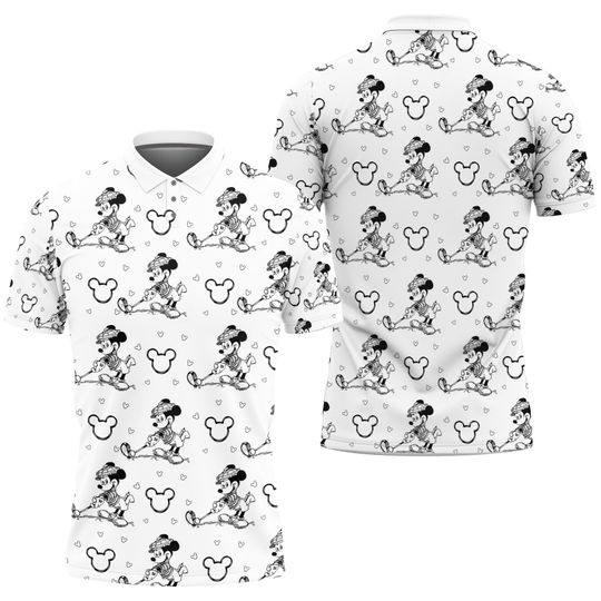 Disney Mickey Mouse Polo Shirt, Mickey Golf Shirt, Disneyland Mickey Mens Polo Shirt, Summer Vacation Shirt, Pixar Disney Family Shirt