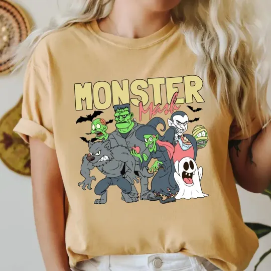 Halloween Monster Mash T-Shirt, Retro Halloween Shirt