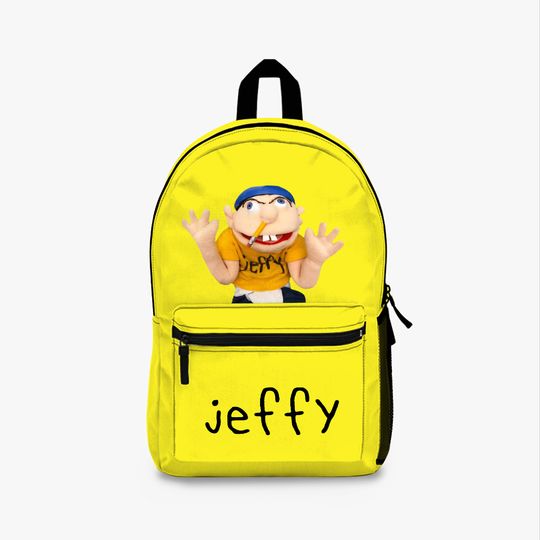 Jeffy SML Backpack for Kids, Cartoon Character Bag, School Backpack, Bright Youth Backpack, Gift for Fans
