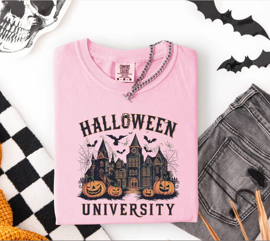 Haunted Campus Sweatshirt – Witchy Academia Halloween Shirt for Spooky Season