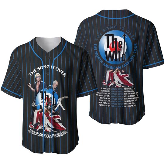 The Who Jersey, New The Song Is Over Hot Tour 2025 Fan Gift