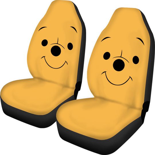 Vintage Pooh Car Bear Face Winne The Pooh Movie Lovers Car Seat Covers, Pooh Car Seat Covers , Disney Car Seat Covers, Car Seat Protector, Car Seat Cover