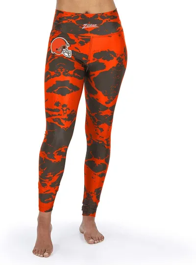 Cleveland Browns Leggings, Football Yoga Pants Leggings