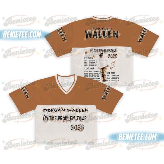Wallen Western Croptop Jersey Mesh, Tour 2025 Croptop Jersey Mesh, Wallen Western Shirt