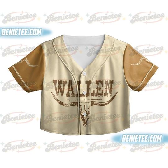 Wallen Western "I'm The Problem" Tour 2025 Concert Baseball Jersey, Country Music Morgan Croptop Baseball Jersey