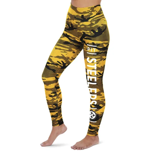 Pittsburgh Steeler Leggings, Football Yoga Pants Leggings
