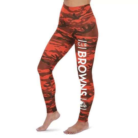 Cleveland Browns Leggings, Football Yoga Pants Leggings