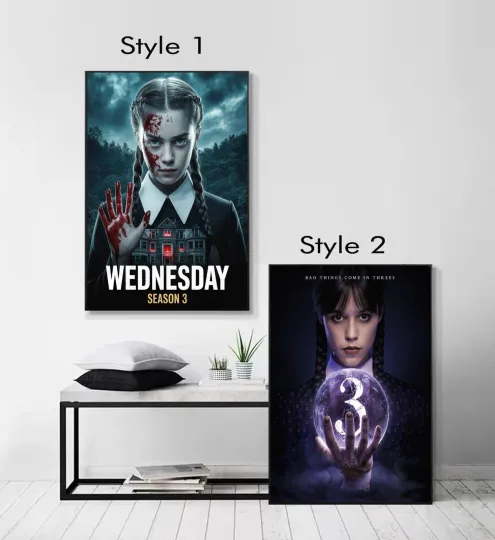 Wednesday Addams Season 3 Poster - Premium Matte Vertical No Frame
