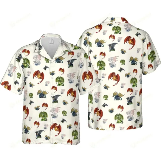 Dungeons And Dragons Hawaiian Button Down Shirt