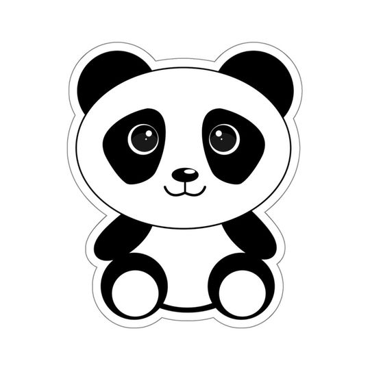 Cute Panda Baer Stickers, Adorable Decals, Laptop Decor