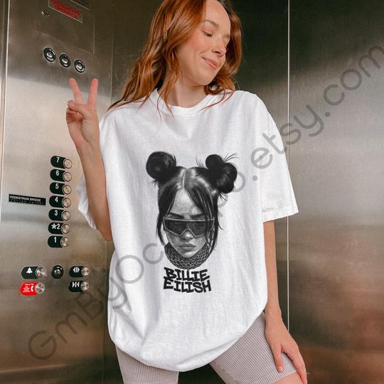 Billie Eilish T-Shirt, Concert Cheer Outfit, Fan Gift, Comfort Colors Billie Eilish Shirt