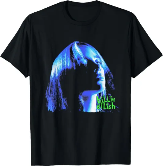 Billie Eilish Music T-Shirt, Portrait Tee, Fan Gift