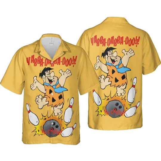 Discover The Flintstones Hawaiian Button Down Shirt