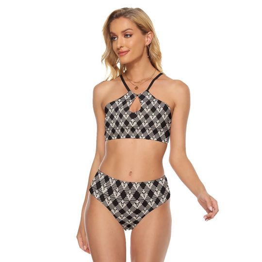 Transwoman's High Fashion Cami Keyhole One-piece Swimsuit