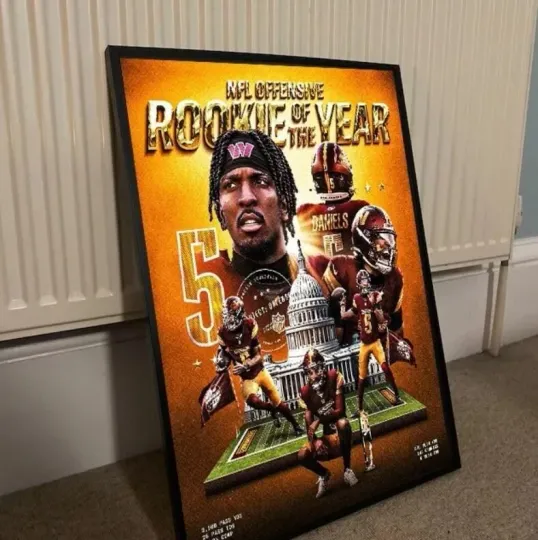 Jayden Daniels Washington Commanders 2025 Is The Best Rookie Poster