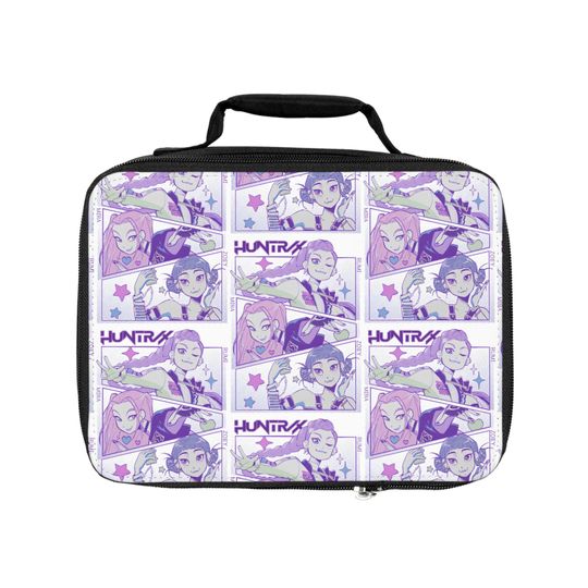 Colorful KPOP Demon Hunter Lunch Bag | Stylish Insulated Lunch Tote, Perfect for School, Work, Travel, Cosplay Events, Gift for Anime Lovers