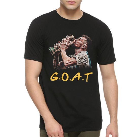 Lionel Messi GOAT Soccer T-shirt for Men and Women