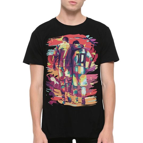 Lionel Messi and Cristiano Ronaldo Soccer T-shirt for Men and Women