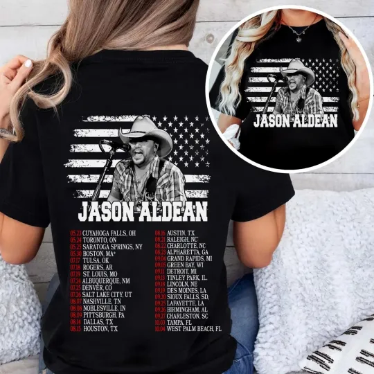Jason Aldean Full Throttle Tour 2025, Country Music Concert Tee T-Shirt