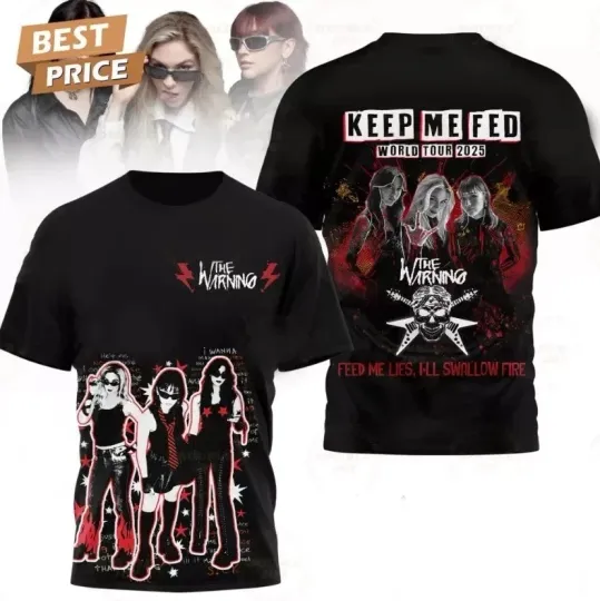 Retro The Warning 3D shirt tour 2025 Shirt